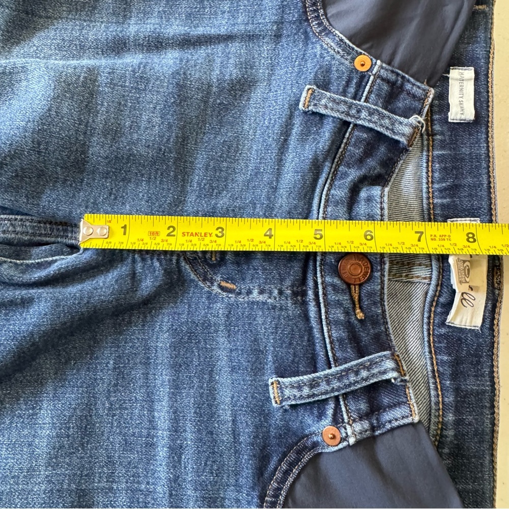 Madewell Side Panel Maternity Skinny Jeans 27 - Picture 11 of 14